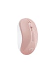Natec Toucan - mouse - 2.4 GHz - white pink - Mouse - Optic - 3 knappar - Pink