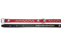 Dino Läderhalsband 14Mm/36Cm Black