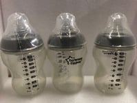Tommee Tippee Closer to Nature Bottle, 0m+ 260ml, Slow Flow,-3 Pack