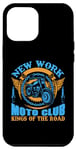 Coque pour iPhone 12 Pro Max Motocycliste rétro Kings of the Road du New York Moto Club