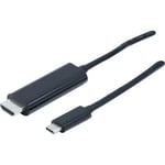 GENERIQUE Cordon USB 3.2 Type-C vers HDMI 2.0 4K@60Hz - 1,80m