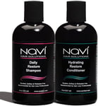 Navi Hair Growth Shampoo and Conditioner Set, Natural DHT Blocker for Thinning H