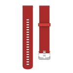 New Watch Straps 18mm Texture Silicone Wrist Strap Watch Band for Fossil Female Sport/Charter HR/Gen 4 Q Venture HR (Black) (Color : Red)