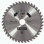 Sågklinga för trä Tivoly XT50514004447; 210 mm; Z40; 15°