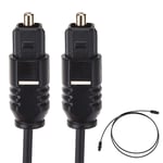 TOS Link Slim TOSLink Optical Digital Audio Cable 2.2mm Soundbar/TV/Game Lead 1m