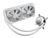 ASUS ROG STRIX LC II 240 ARGB - White Edition - væskekjølesystem for prosessor - Radiatorstørrelse: 240 mm - (for: AM4, TR4, LGA1200, LGA1700, AM5, LGA115x Socket) - kobber - 120 mm - hvit