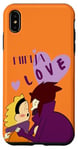 Coque pour iPhone XS Max anime garçons amour couple tenant l'autre avec "ninja love"