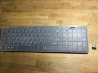 BLACK Wireless Thin Keyboard + Num Pad & Mouse for Samsung UE55F8000 SMART TV