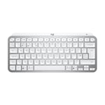 Logitech MX Keys Mini - Keyboard backlit Bluetooth QWERTY UK pale grey