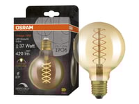 Osram Vintage 1906 - Led-Glödlampa Med Filament - Form: G95 - Klar Finish - E27 - 4.8 W (Motsvarande 37 W) - Klass F - Varmt Vitt Ljus - 2200 K