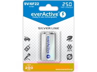 Everactive Evhrl22-250, Laddningsbart Batteri, 9V, Nickel-Metallhydrid (Nimh), 9 V, 1 Styck, 250 Mah
