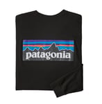 Patagonia LS P-6 Responsibili-Tee XS Black LongSleeve t-shirt med logo