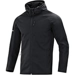 JAKO Men's softshell jacket light softshell jackets, mens, 7605, black, XXX-Large