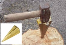 1.5kg Log Splitter Wood Grenade Heavy Duty Wedge Splitting Steel Bomb Maul Axe