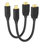 CableCreation Type USB C 3.1 vers Micro B Câble 10 Gbps Données Rapides Câble de Disque Dur Externe pour SSD HDD PC MacBook Pro 0.3m 1m,2 Pack- 1m