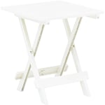 Table pliable de jardin blanc 45x43x50 cm plastique The Living Store Blanc