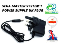 Sega Master System 1 Power Supply UK Plug - 9V 1A AC DC