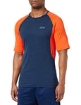 GORE WEAR R5 Men's Short-Sleeved Running Shirt, XL, Orbit Blue/Fireball