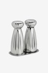 Robert Welch - Salt- och pepparkvarnar Palm Bright Medium med bricka Set - Silver