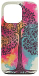 Nature Éléments Arbres Aquarelle Art Arbre Art Art Coque pour iPhone 13 Pro