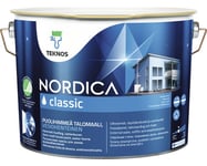Fasadfärg TEKNOS Nordica Classic akrylatfärg oxidröd 9L