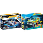 Playmobil Star Trek 70548 U.S.S. Enterprise NCC-1701, With AR app & SCOOBY-DOO! 70286 Mystery Machine with light special light effects, For Children Ages 4+
