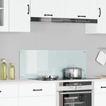 Kök Backsplash Vit 110x40x0,6 cm Härdat Glas