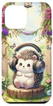 iPhone 12 Pro Max Kawaii Hedgehog Headphones: The Hedgehog's Playlist Case