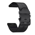 Klassisk Garmin Fenix 6X/5X Plus/3/3H urrem - Sort