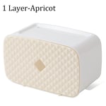 Toilet Paper Holder Storage Rack Tissue Box Shelf Apricot 1 Layer