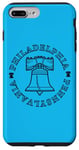 Coque pour iPhone 7 Plus/8 Plus Philly Liberty Bell Souvenir de vacances patriotique à Philadelphie