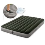 Uppblåsbar madrass 191x137x25 cm med inbyggd fotpump INTEX 64762