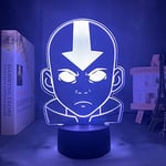 Acrylic Led Night Light Avatar The Last Airbender for Kids Child Bedroom Decor Nightlight The Legend of Aang Figure Desk 3D Lamp Child gift-16 Color with Remote
