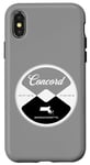 iPhone X/XS Concord Massachusetts MA Circle Vintage State Graphic Case