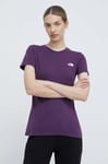 THE NORTH FACE Simple Dome T-Shirt Black Currant Purple XL