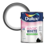 Dulux Magic White Silk Emulsion Paint For Walls And Ceilings - Pure Brilliant White 5 Litres