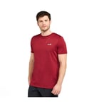 Peter Storm Mens Active Short Sleeve T-Shirt,Travel Essentials Camping Clothing - Red - Size Large