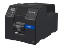 Epson ColorWorks CW-C6000Pe - Etikettskriver - farge - ink-jet - Rull (11,2 cm) - 1200 x 1200 dpi - inntil 119 mm/sek (mono) / inntil 119 mm/sek (farge) - USB 2.0, LAN, USB 2.0 vert - skreller