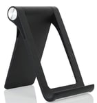 KP TECHNOLOGY Phone Stand, Multi Angle Adjustable Desktop Phone Holder Stand for Nokia 2.4 Nokia 3.4 Nokia 5.4 Nokia 8.3 5.3 2.3 1.3 Nokia 2.2 3.2 4.2 6.2 7.2 & all Devices up to 11" (BLACK)