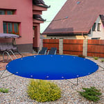 VEVOR Bâche de Piscine Circulaire de 4,5 m de diamètre - Bleu - Bâche d'hiver Ronde - Bâche Anti-salissures pour Piscine - Imperméable - Matériau PVC
