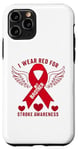 Coque pour iPhone 11 Pro « I Wear Red For My Brother Stroke Awareness Survivor »