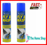 2 X 300ml Fly And Wasp Killer Spray For Flies Wasp Flying Ant Midges Mosquito