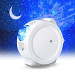 LED Night Light Projector, LUXONIC 3in1 Star Night Light Ocean Wave Projector Light Decorative Moon Light with Sound Activated Stars Projector Light for Kids Baby Adults Bedroom Holidays