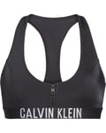 Calvin Klein Zip Bralette-RP W PVH Black (Storlek L)