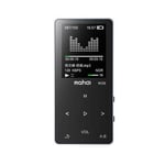 Qazwsxedc For you Sports MP3 MP4 Music Player Mini Student Walkman with Screen Card Voice Recorder, Memory Size:8GB(White) XY (Color : Black)