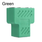 Rj45 Splitter Extender Plug 1 To 2 Ways Green