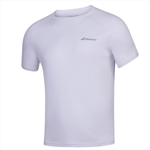 Babolat BABOLAT Crew Neck tee White Boys Jr (XS)