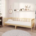 Dagbädd med madrass 90x200 cm massiv furu