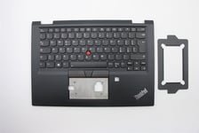 Lenovo Yoga X390 Keyboard Palmrest Top Cover Italian Black Backlit 02HL670