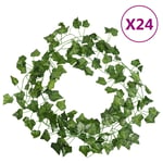 vidaXL Konstväxter murgröna 24 st grön 200 cm 359074